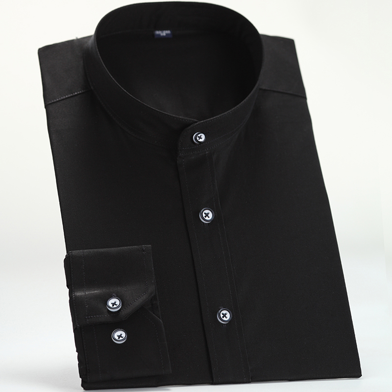 The official spring collection features a new men's stand-up collar shirt, a stylish round-neck long-sleeved business shirt with a Chinese collar and pure white color