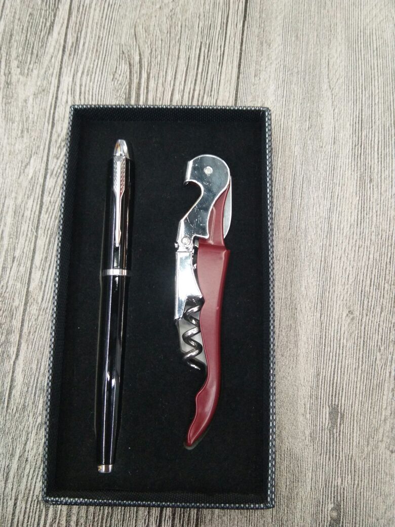 不锈钢海马刀+金属签字笔
