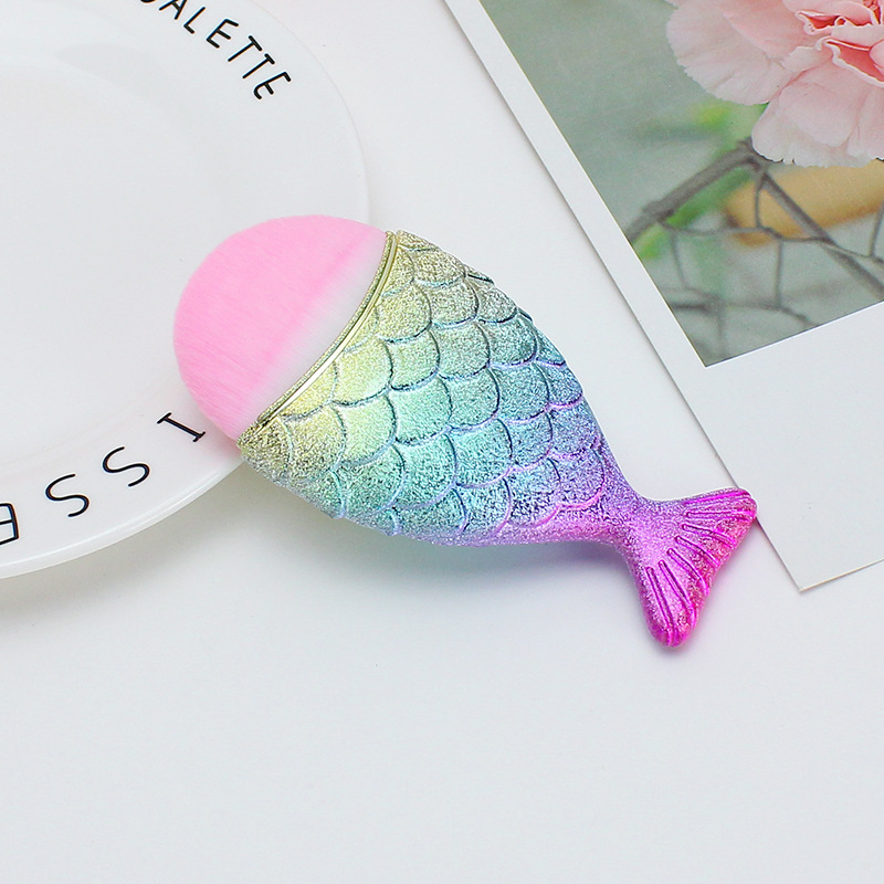 New Eacherin Fish Mermaid Makeup Brush Brush Brush Brush Blush Brush single size 221 Application Scenario