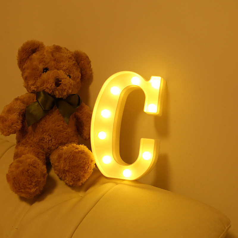 A best-selling 3D LED light with 26 English letters on Instagram, a love confession and proposal decoration night light Application Scenario