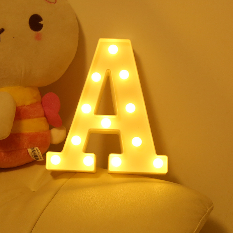 A best-selling 3D LED light with 26 English letters on Instagram, a love confession and proposal decoration night light details Picture