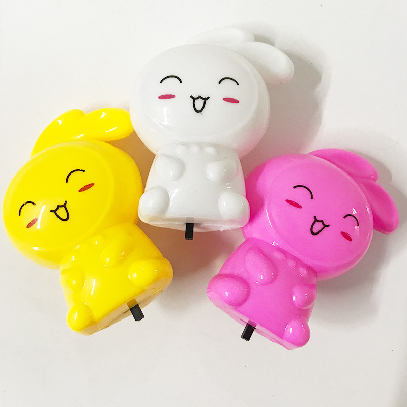 Hot style rabbit on/off night light 2018 hot style rabbit on/off night light customized led night light plug-in night light