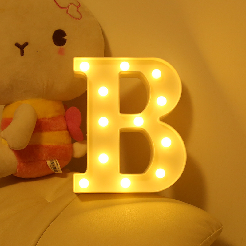 A best-selling 3D LED light with 26 English letters on Instagram, a love confession and proposal decoration night light Specification image