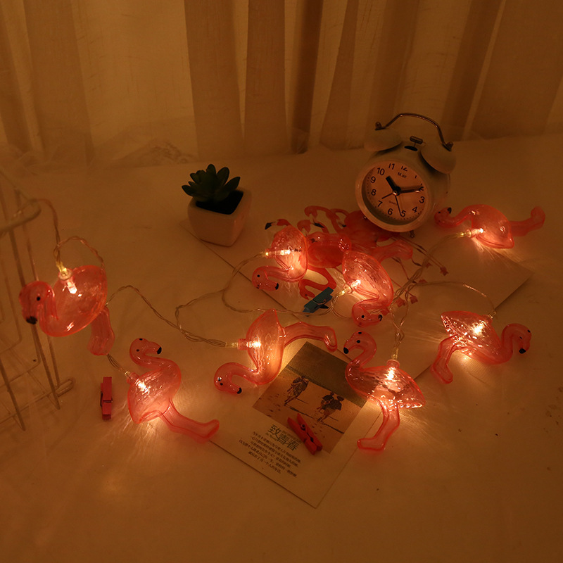 Lovely girl girl heart room decorated with lanterns penguin little yellow chicken lamp string Application Scenario