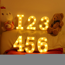 Romantic proposal prop light Birthday party decorative light wedding light LED light digital neon light