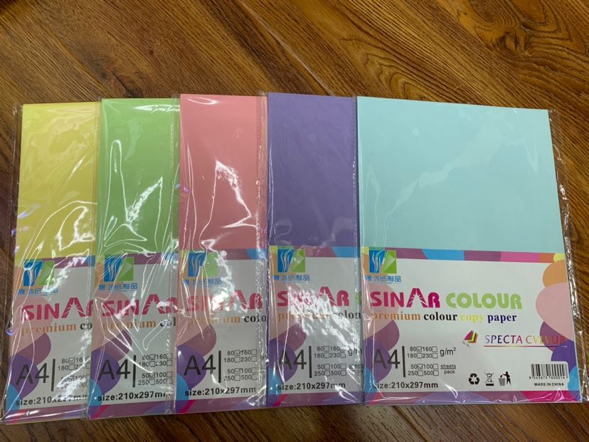 浙江晟鸿纸制品折纸剪纸 A4纸彩色复印纸打印纸手折纸手工纸