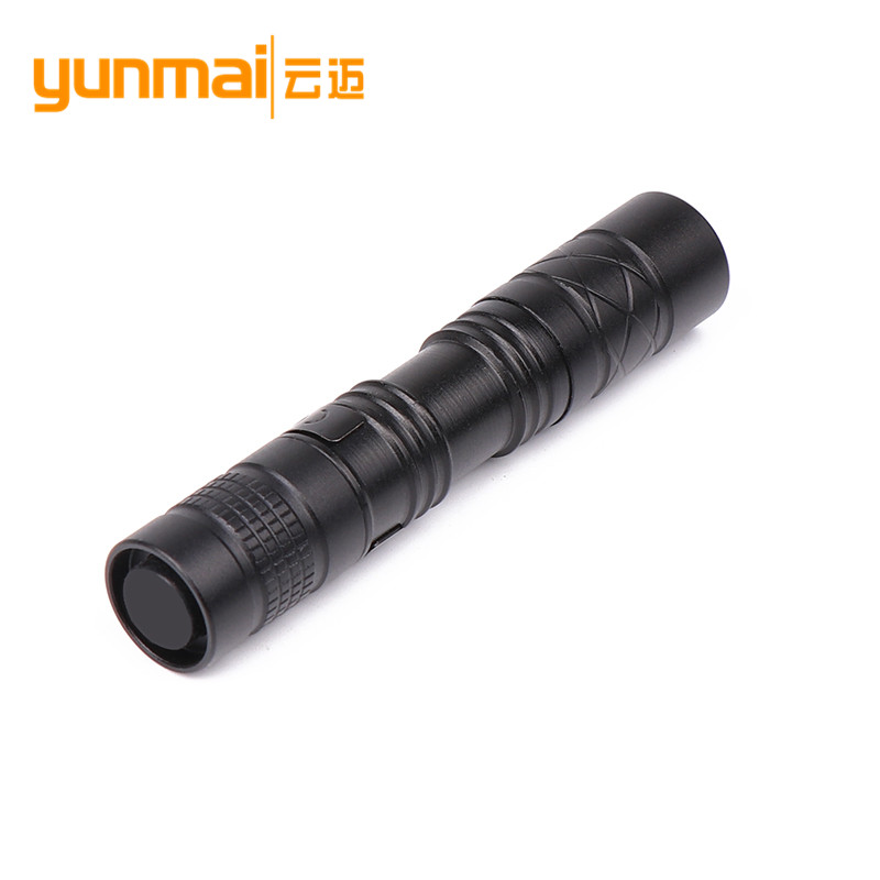 New cross-border XPE LED strong light pen-shaped flashlight 1 piece AAA with pen clip aluminum alloy mini pen lamp details Picture