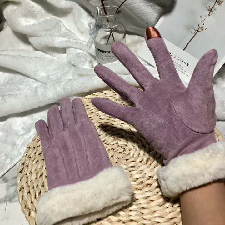 UGG女士麂皮绒触屏手套产品图