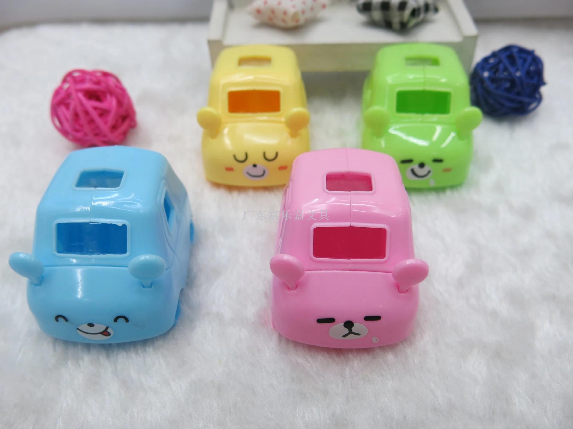 Fulejia factory direct sales, self-produced and self-sold car pencil sharpeners, plastic cute pencil sharpeners, and student stationery details Picture