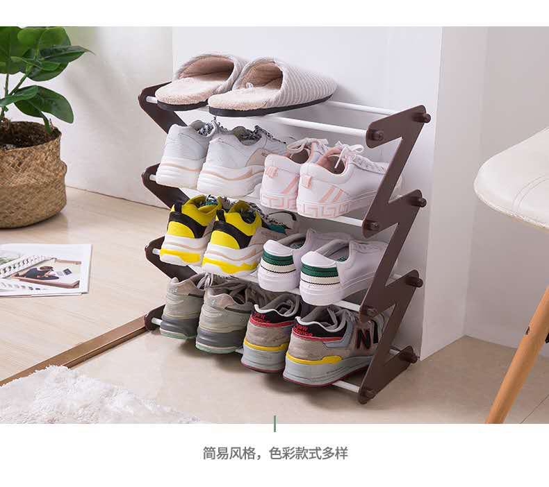 8802A鞋架，颜色粉色、兰色、咖啡灰色