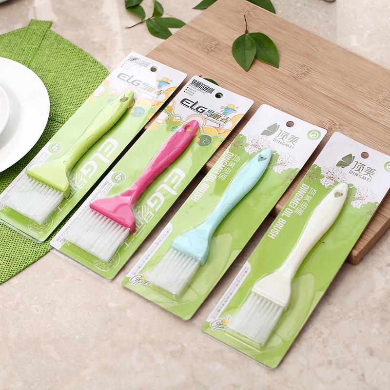 High temperature oil absorption nylon bristle BBQ brush large cake oil brush bread honey brush baking tools