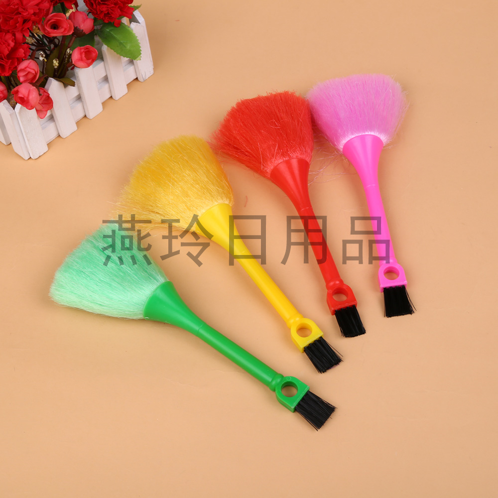 多功能小刷子缝隙扫尘刷电脑键盘除尘刷两头多用桌面清洁软毛刷