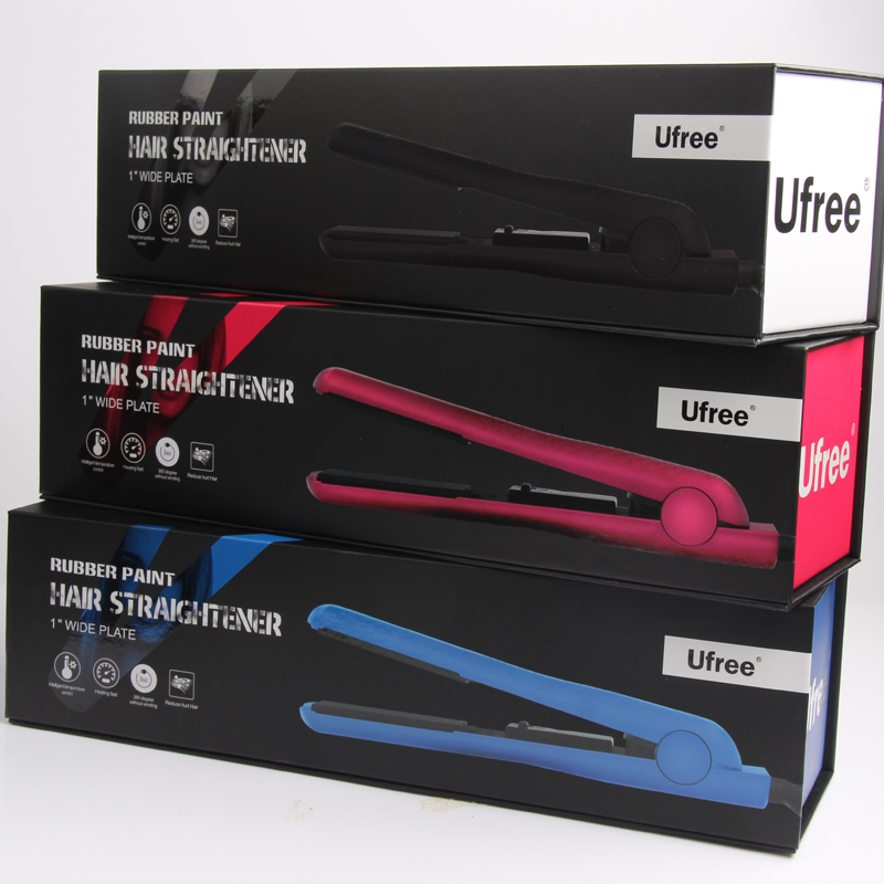 Ufree陶瓷电直夹板不伤发可调温直发器刘海内扣神器烫发器直销详情图4