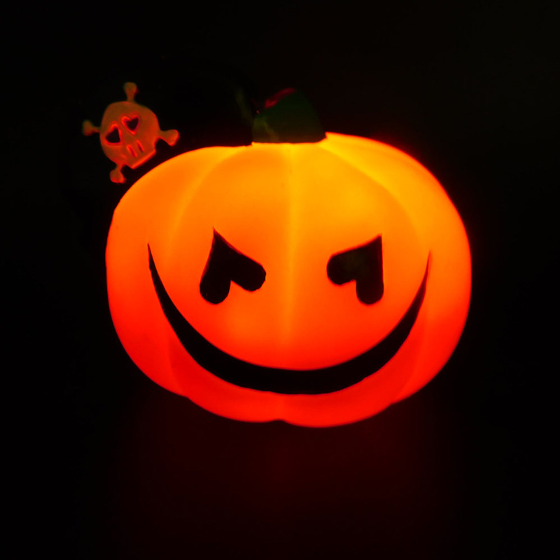 Creative children's LED Night Lights Halloween decorative gifts honed pumpkin night market toy lights