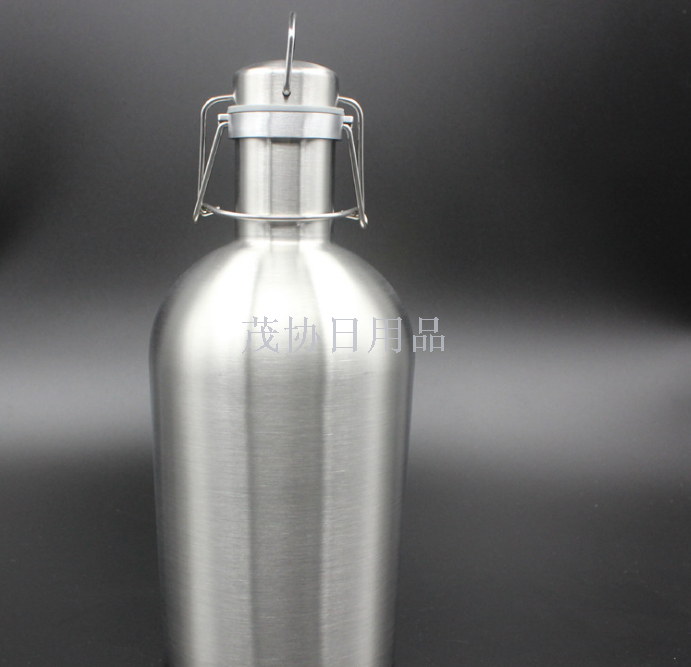 64-ounce 304 stainless steel single-layer non-insulated sealed beer can and wine bottle, suitable for beverage sealing