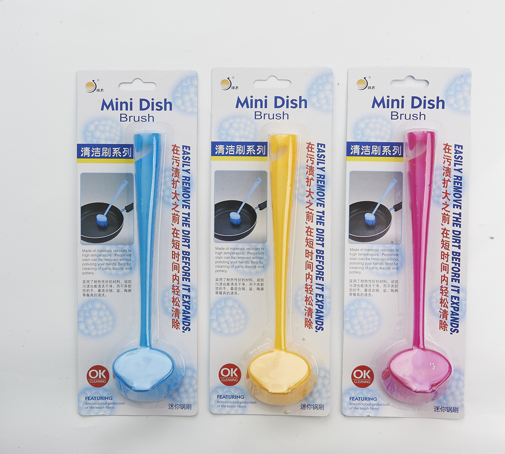 Household wash pot brush kitchen decontaminant brush soft bristle cleaning brush long handle magic brush sink countertop brush