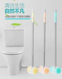 Creative plain color toilet brush set toilet clean brush toilet corner free brush long handle soft hair toilet cleaner brush