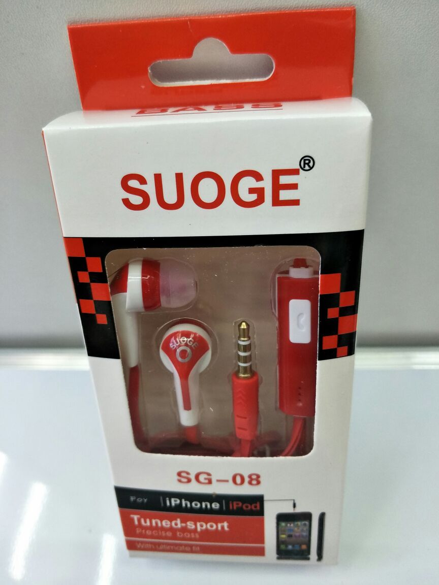 SUOGE Guangdong Suoge brand headphones SG-08 are universal mobile phone headphones Specification image