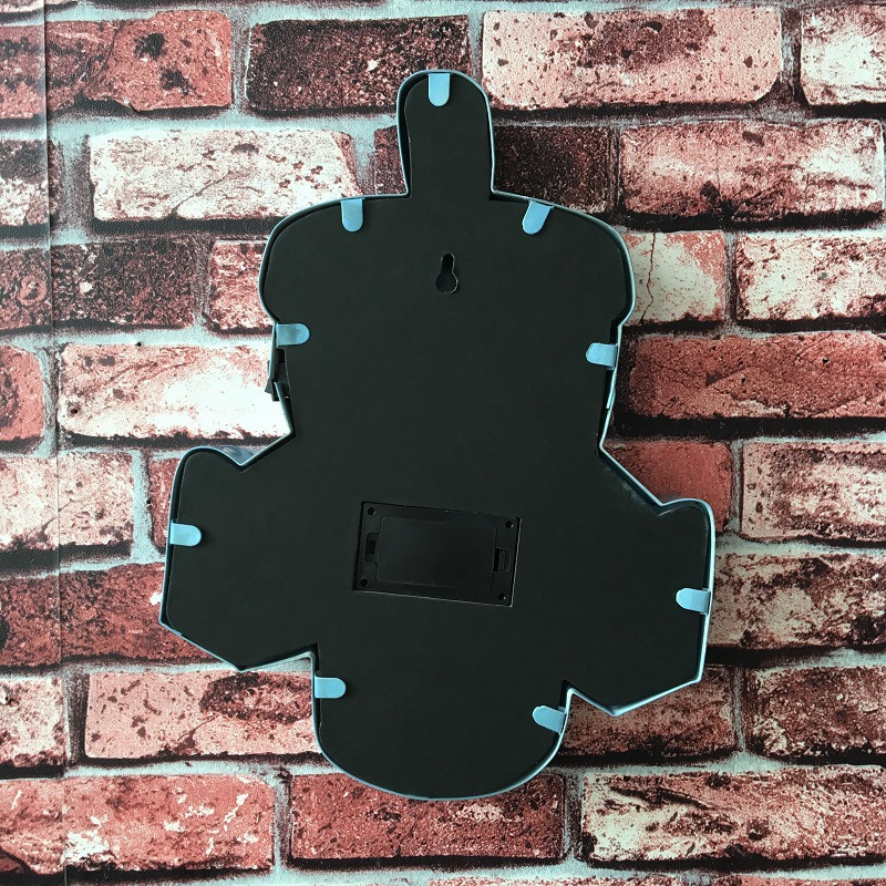 美式复古水杯铁艺壁饰LED灯指示牌酒吧服装店室内铁皮画细节图