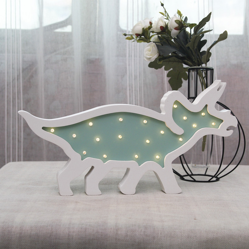 北欧ins卡通创意新款四脚龙简约现代led灯儿童房间装饰