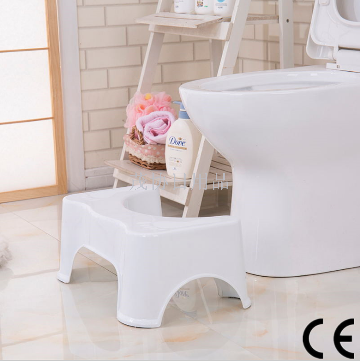 Thickened anti-slip bathroom toilet seat, large footstool, elderly, pregnant women, children's stool, height-increasing stool, baby anti-fall stool