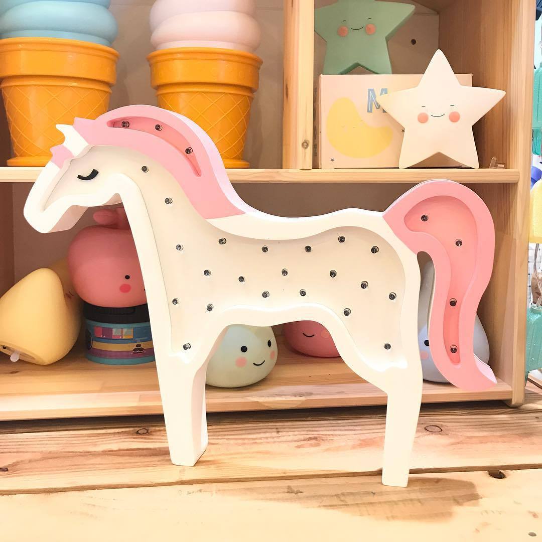 Unicorn LED light bedroom living room decoration home decoration girl night light shooting props