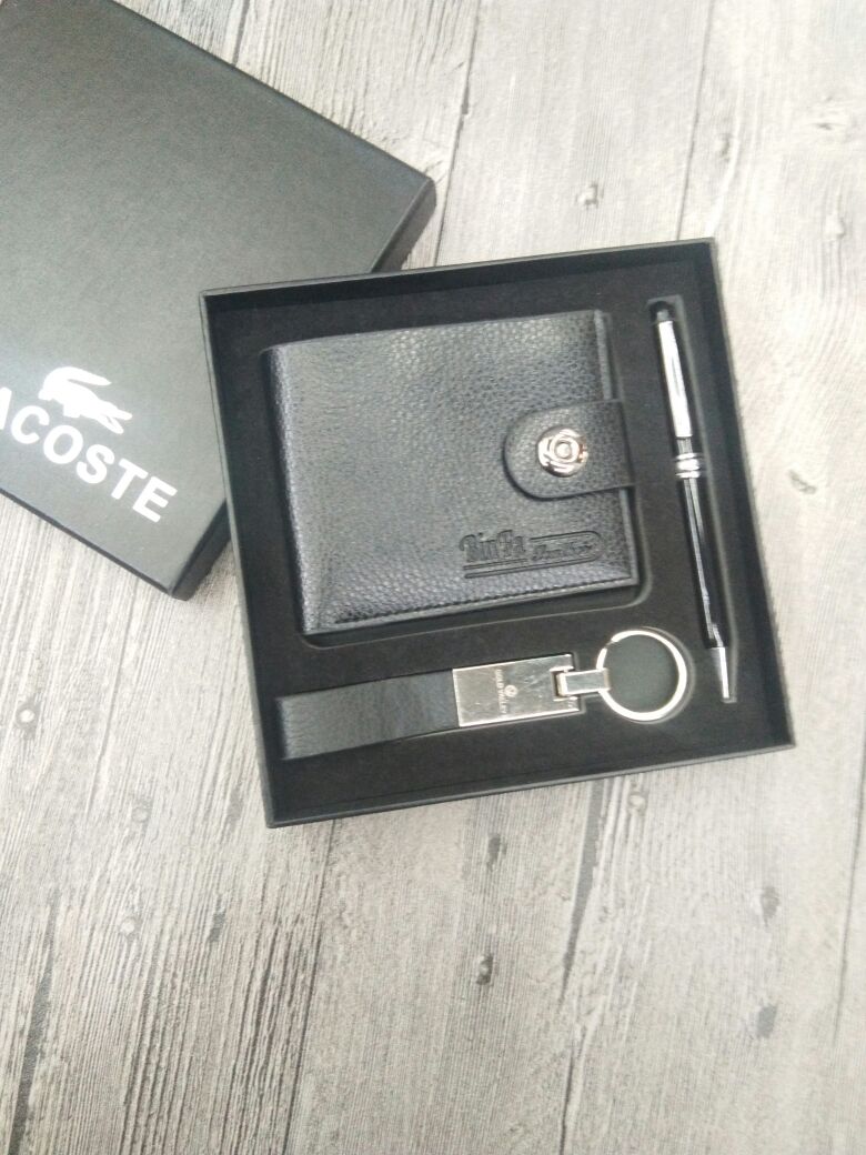 带扣钱包+金属笔+长皮钥匙扣产品图