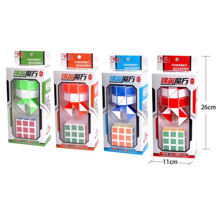 批发儿童益智玩具3阶魔方塑料材质热转印智力开发学校超市礼品产品图