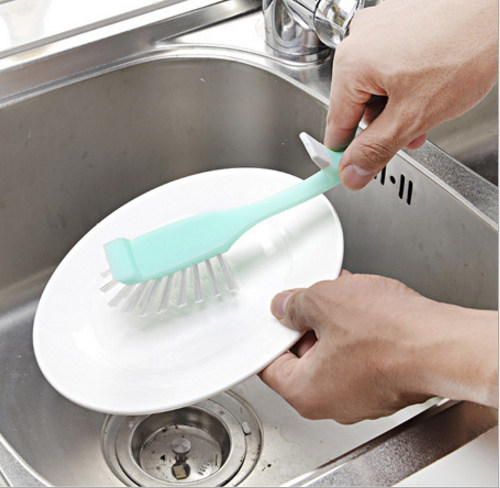 Saucepan cleaning brush kitchen saucepan cleaning brush long handle does not hurt the pan cleaning brush non-stick pan brush