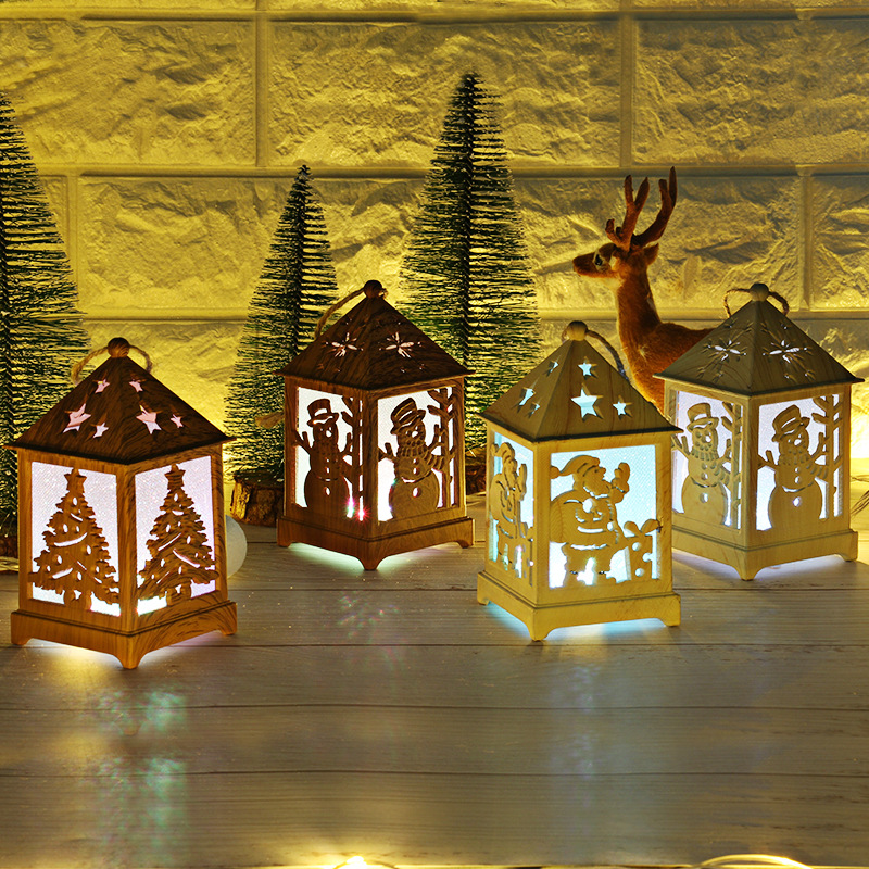 Christmas night lights Christmas Tree Decorating cottage lights tabletop Christmas tree decorations