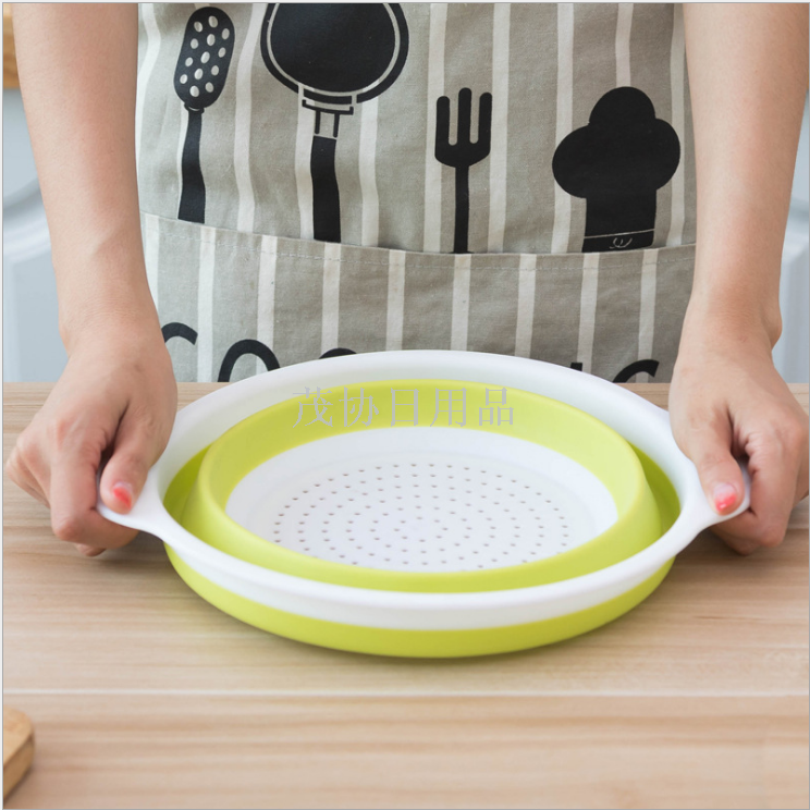 Kitchen folding laundry bowl fruit bowl wash bowl wash bowl fruit bowl storage basket wash basket