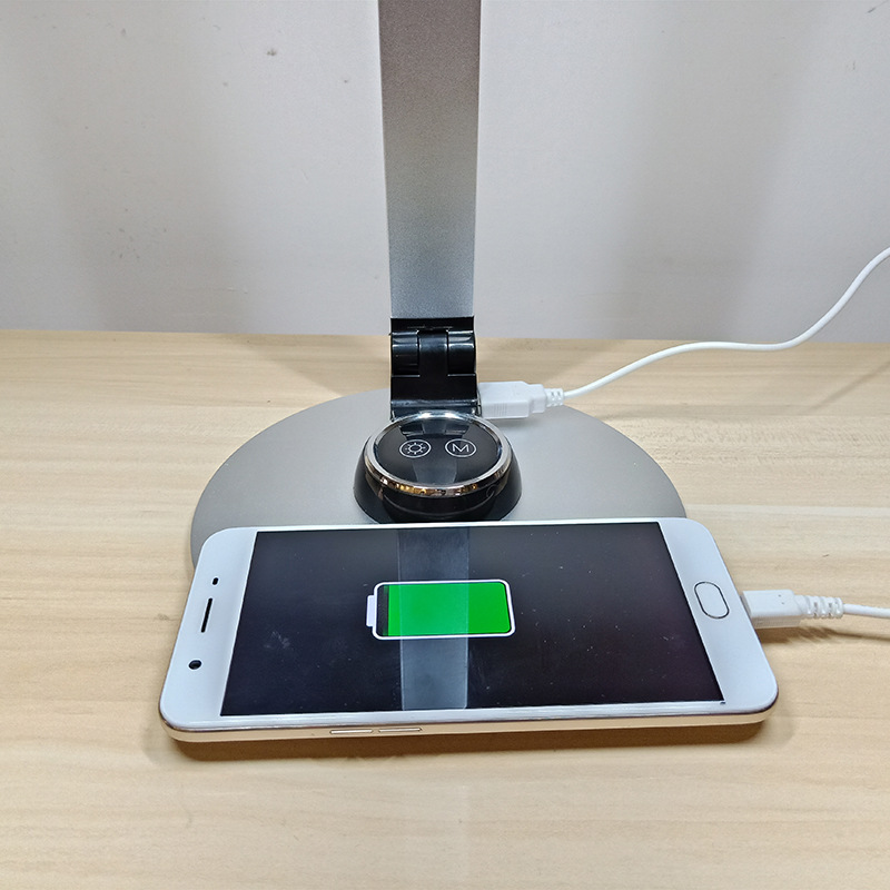 New simple LED eye-care lamp creative ultra-thin metal folding USB reading lamp full figure