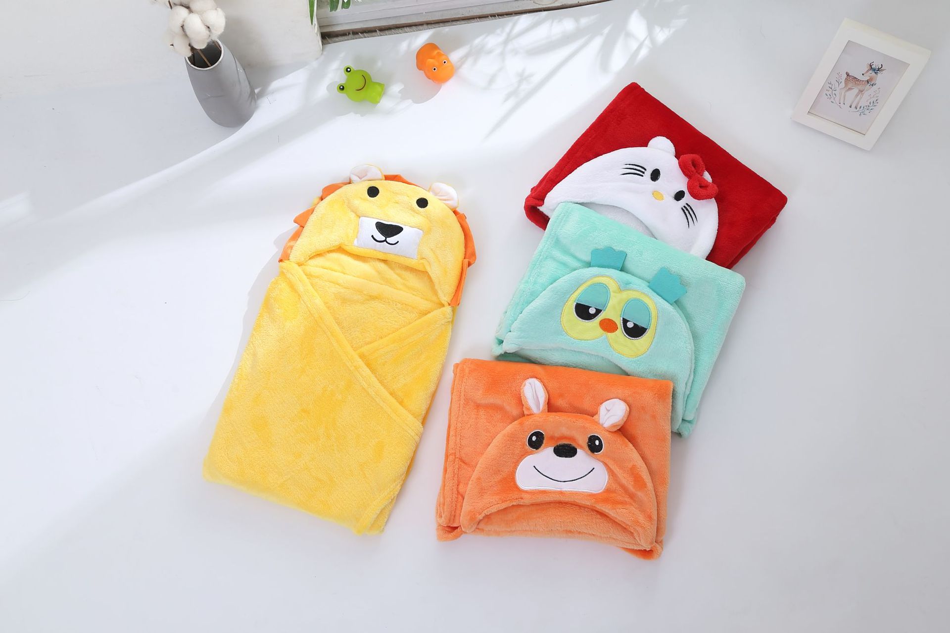 婴童抱毯、毛毯实物图