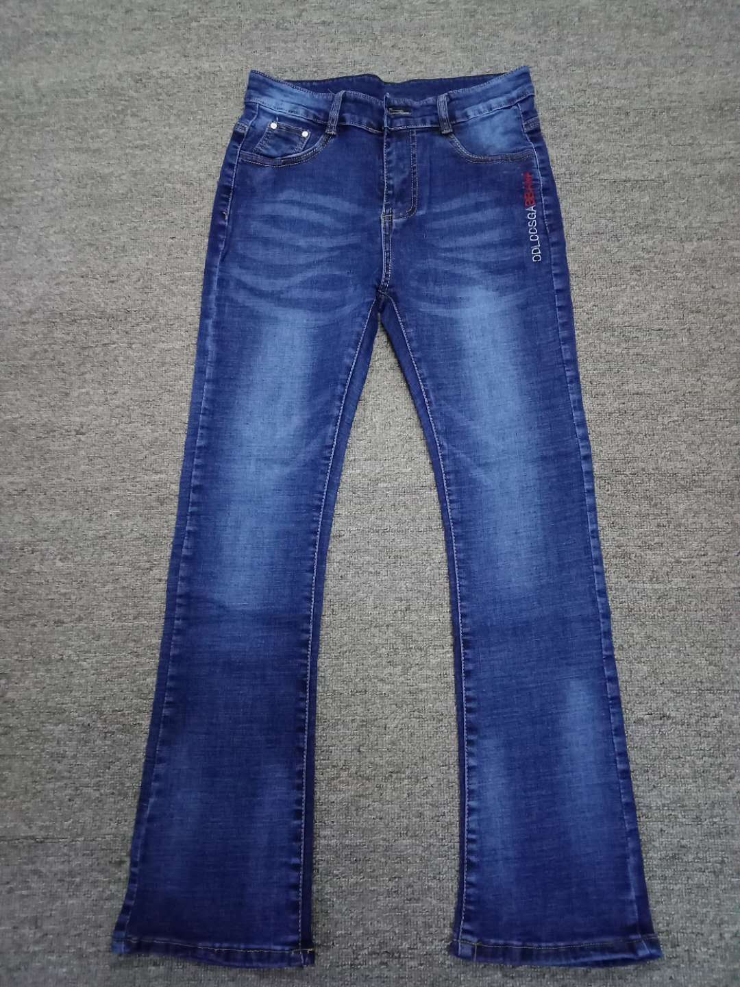 mi3's new women's jeans are a versatile Korean-style loose, slimming, slightly flared high-waisted long pants details Picture