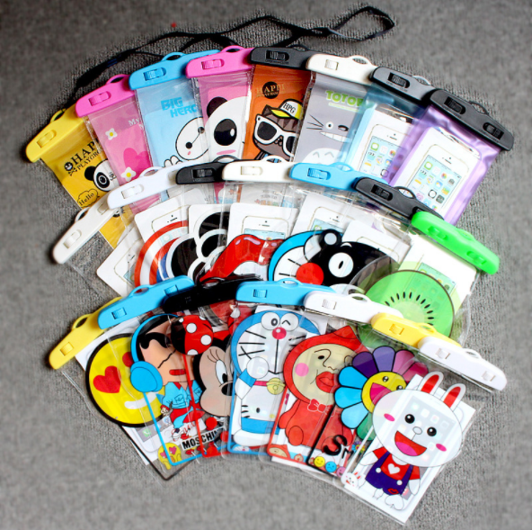 Waterproof phone bag, diving case, touch screen swimming, outdoor water sports product, transparent PVC phone case