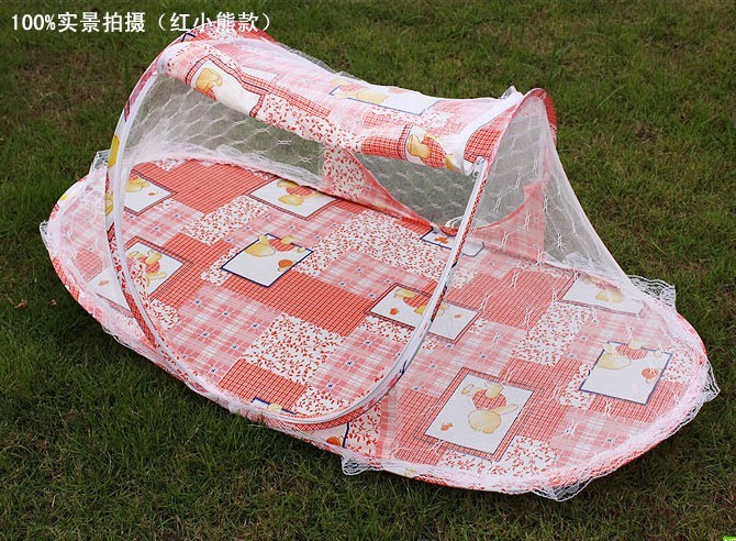 起跑线专业批发 婴儿蚊帐 折叠蚊帐 船型蚊帐 宝宝折叠式蚊帐细节图