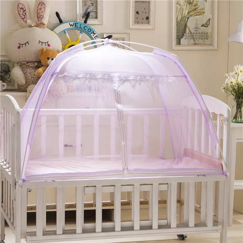 厂家直销婴儿蚊帐 宝宝蚊帐 折叠蚊帐 婴童帐 蒙古包帐110*70产品图