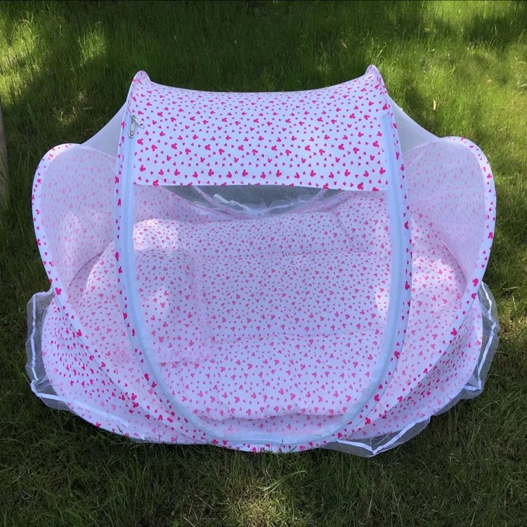 宝宝摇篮落地公主蕾丝装饰蚊帐厂家直销 蒙古包蚊帐免安装