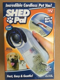 Electric pet hair Suction Portable cat and dog massage cleaning vacuum Shed pal