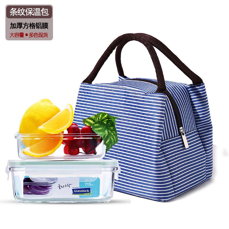 Handbag Waterproof Canvas Insulation Bag Large Aluminum Foil Thickened Lunch Bag Factory Direct Sales Application Scenario