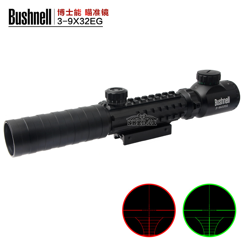 3-9X32EG Red and green ten-line three-fish face bone sight