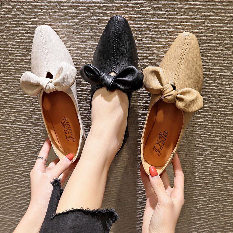 淑女平底鞋新款