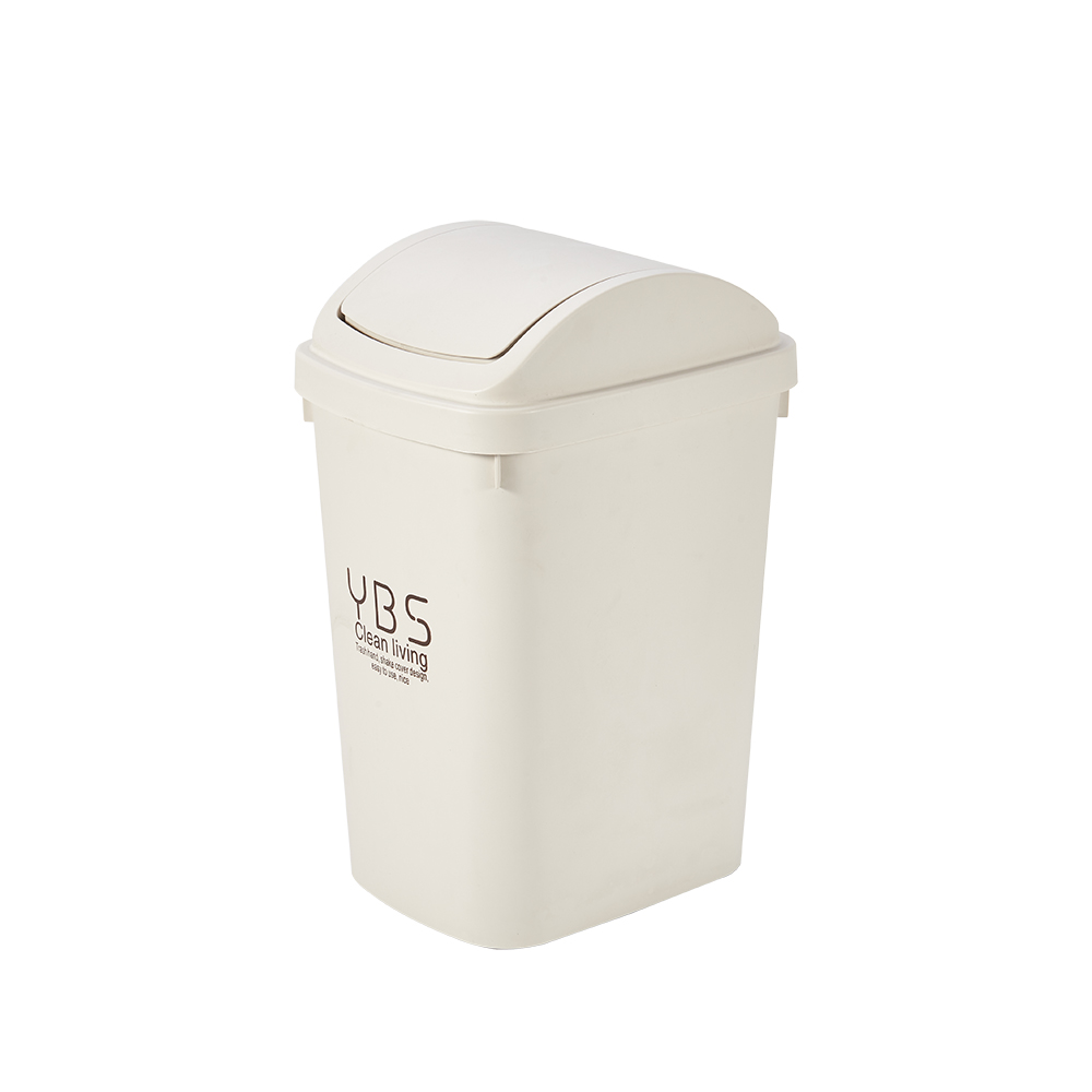 Plastic fashion trash can Household thickened clamshell table top sanitary bucket living room bedroom creative waste basket