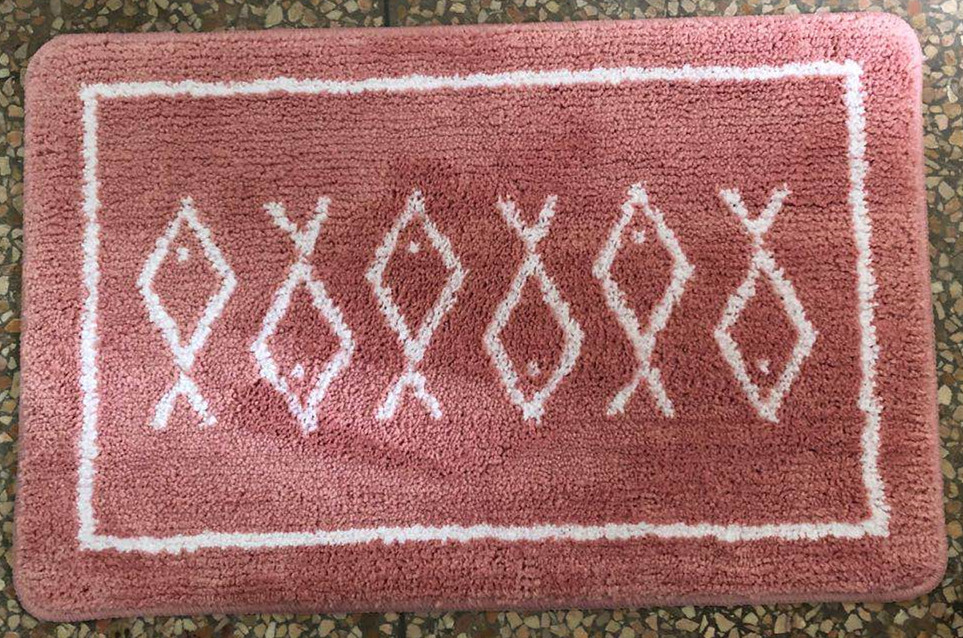 Flocking jacquard floor mat, indoor anti-slip floor mat, flocking foot mat, anti-slip floor mat, bedside mat and edge mat Application Scenario