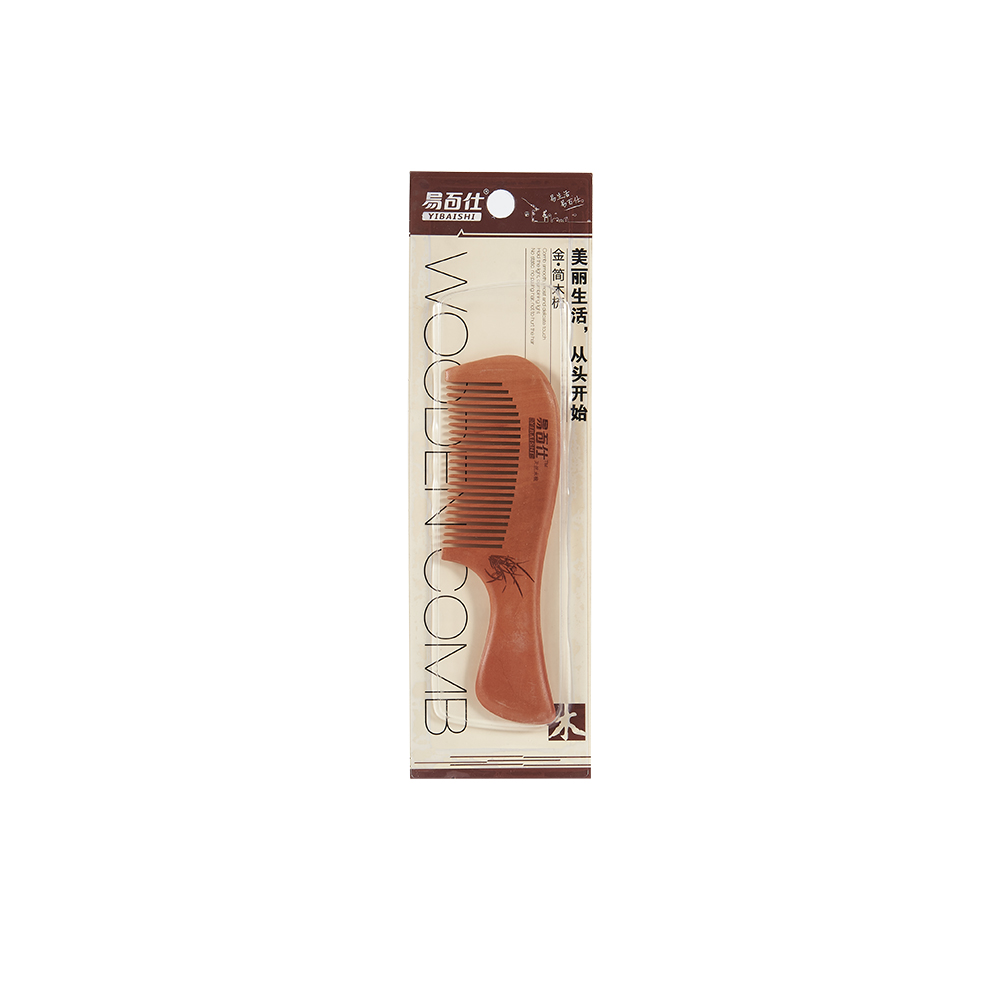 Natural peachwood comb hair comb anti-static hair loss massage sandalwood comb household long hair lovely female hair comb