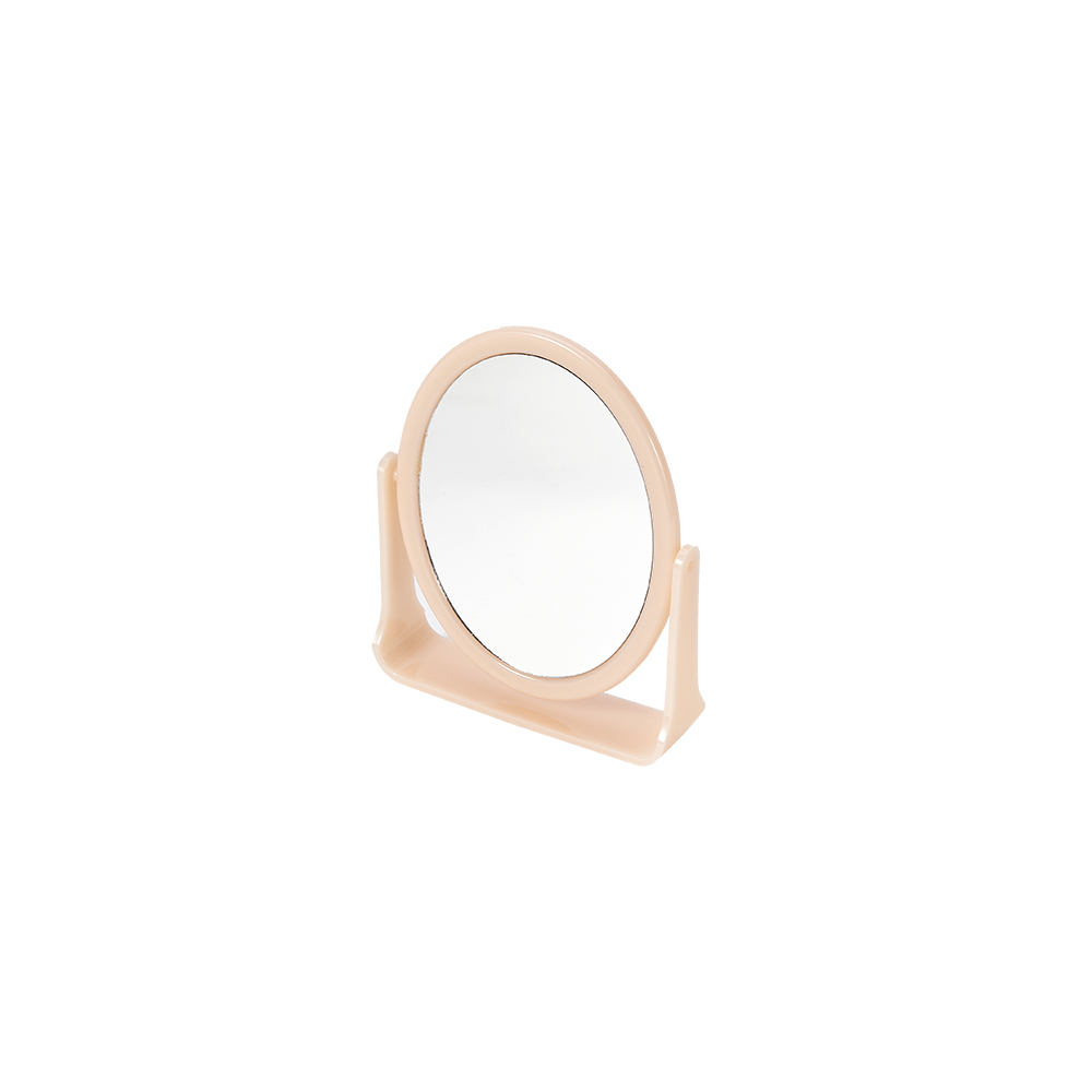 Medium size oval double-sided table mirror, double-sided 360 rotating table mirror, double-sided high definition dressing mirror