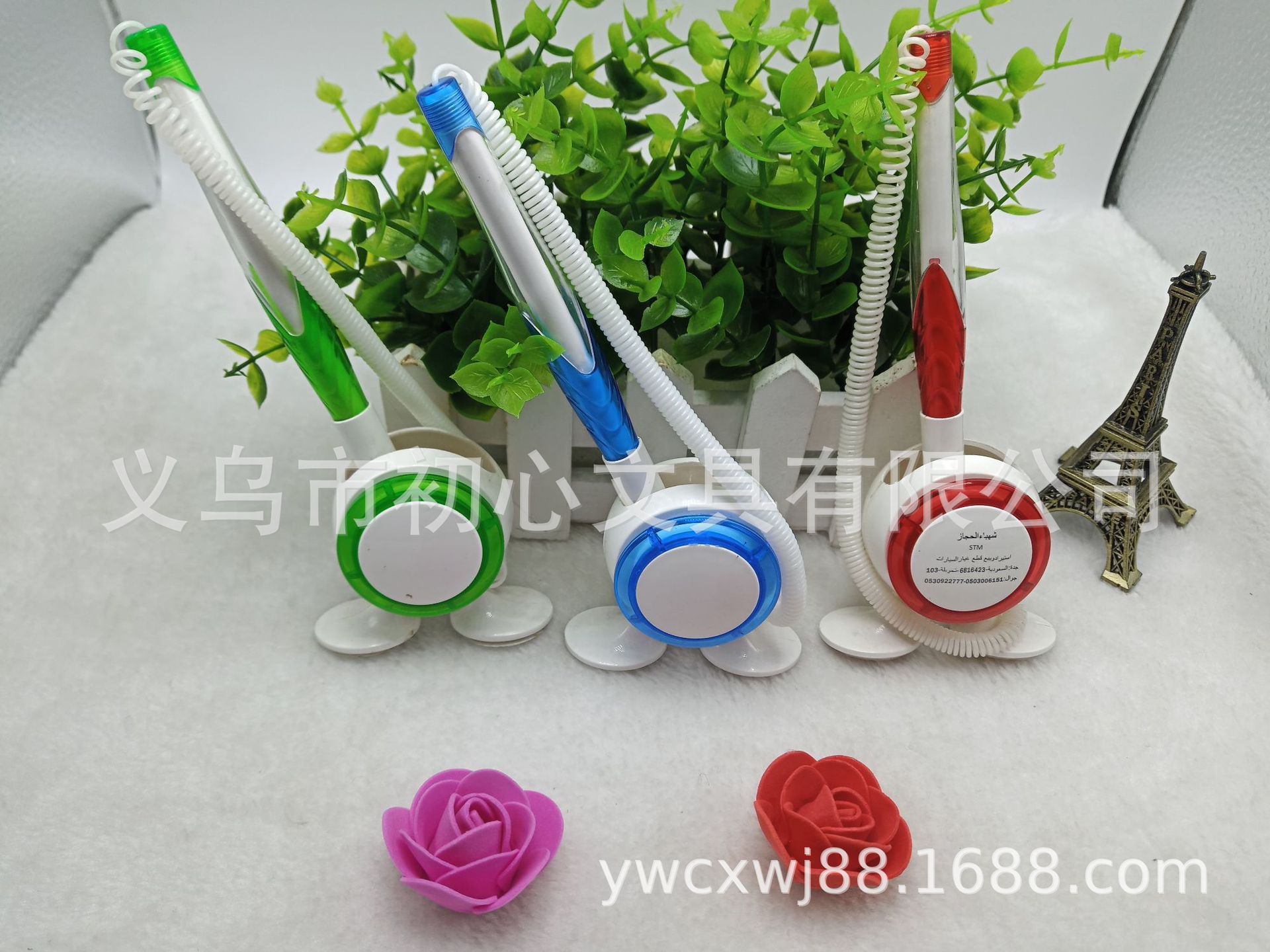 Direct selling creative 2-foot advertising gifts cute plastic desktop bank signature pen business office agency printing