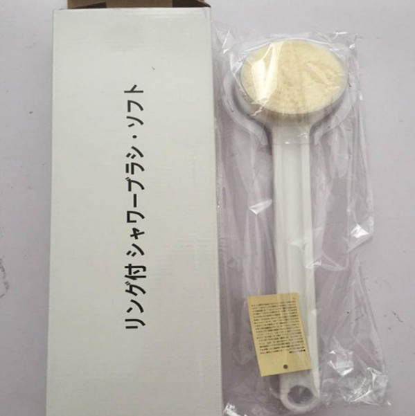 长柄日本MUJI无印洗澡刷沐浴刷洗浴搓澡搓背刷硬软毛细节图
