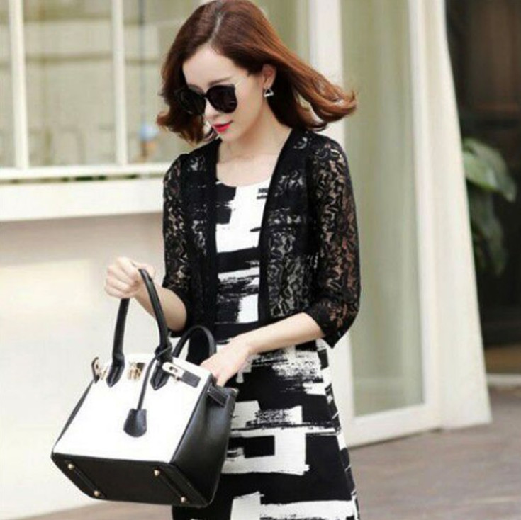 A small shawl short lace coat is a versatile short lace shawl cardigan with sun protection details Picture