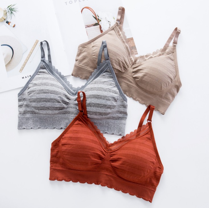 Sporty and casual chest wrap, detachable chest pad, no steel ring, seamless underwear, gathering, beautiful back, strappy vest Specification image